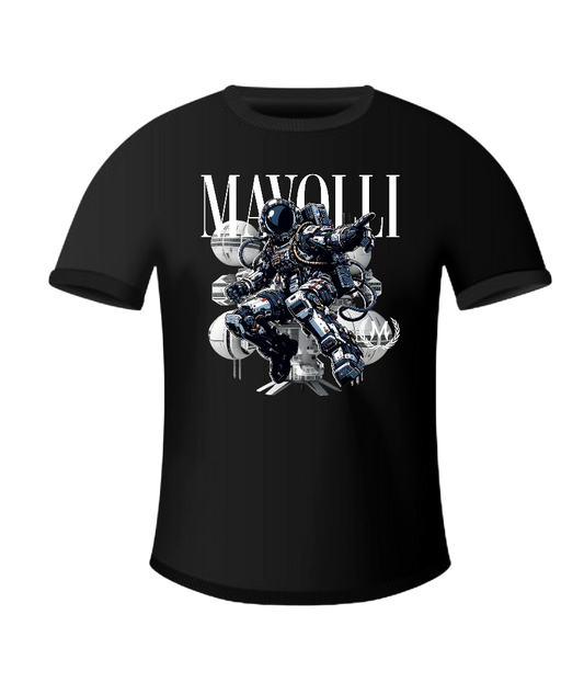 Mavolli Retro Astronaut Inspired (Blk) T-shirt